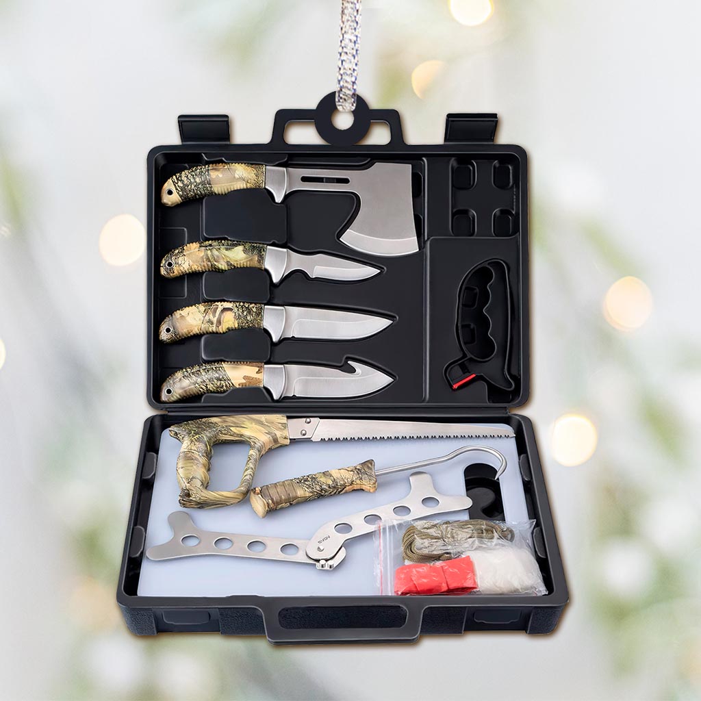 Hunting Knife Kit - Christmas Ornament (Printed On Both Sides)