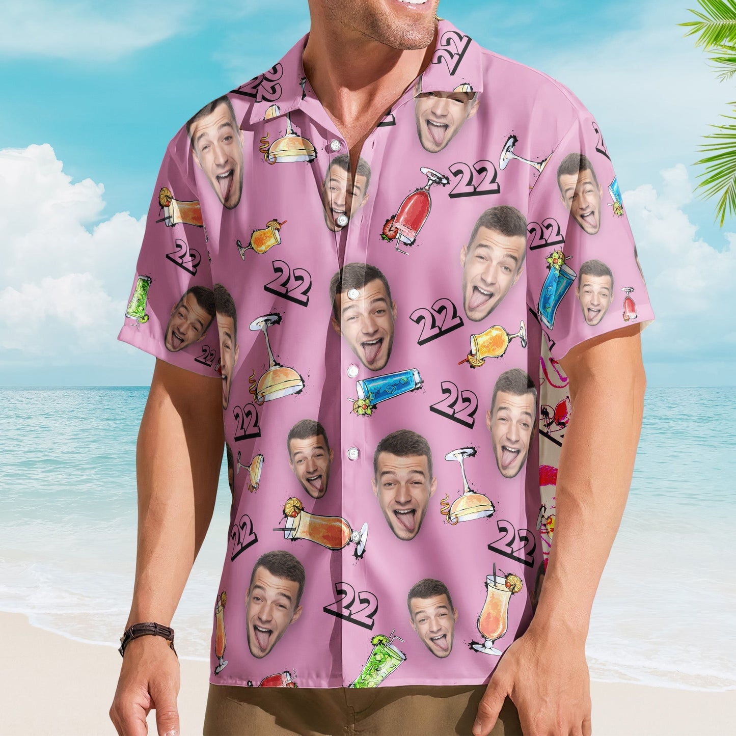 Hawaiian Shirt with Fun and Personalized Birthday Design – The Perfect Gift for Your Loved One