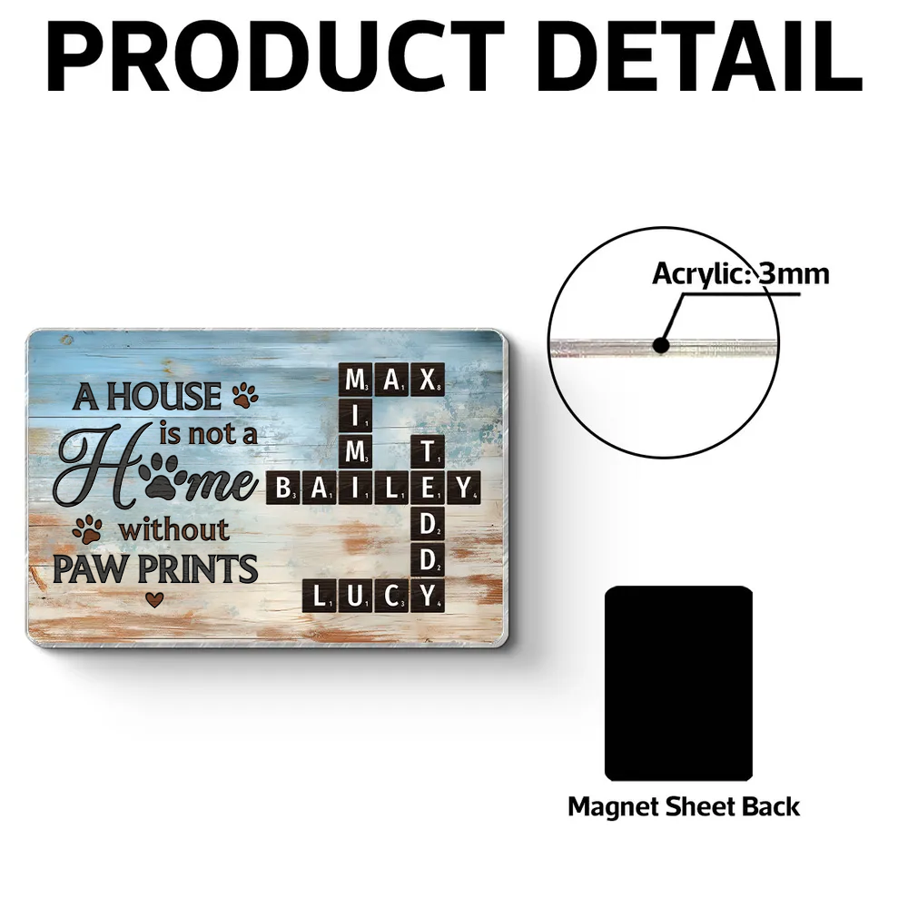 Custom Pet Lover Fridge Magnet - Personalized Dog Owner Gift