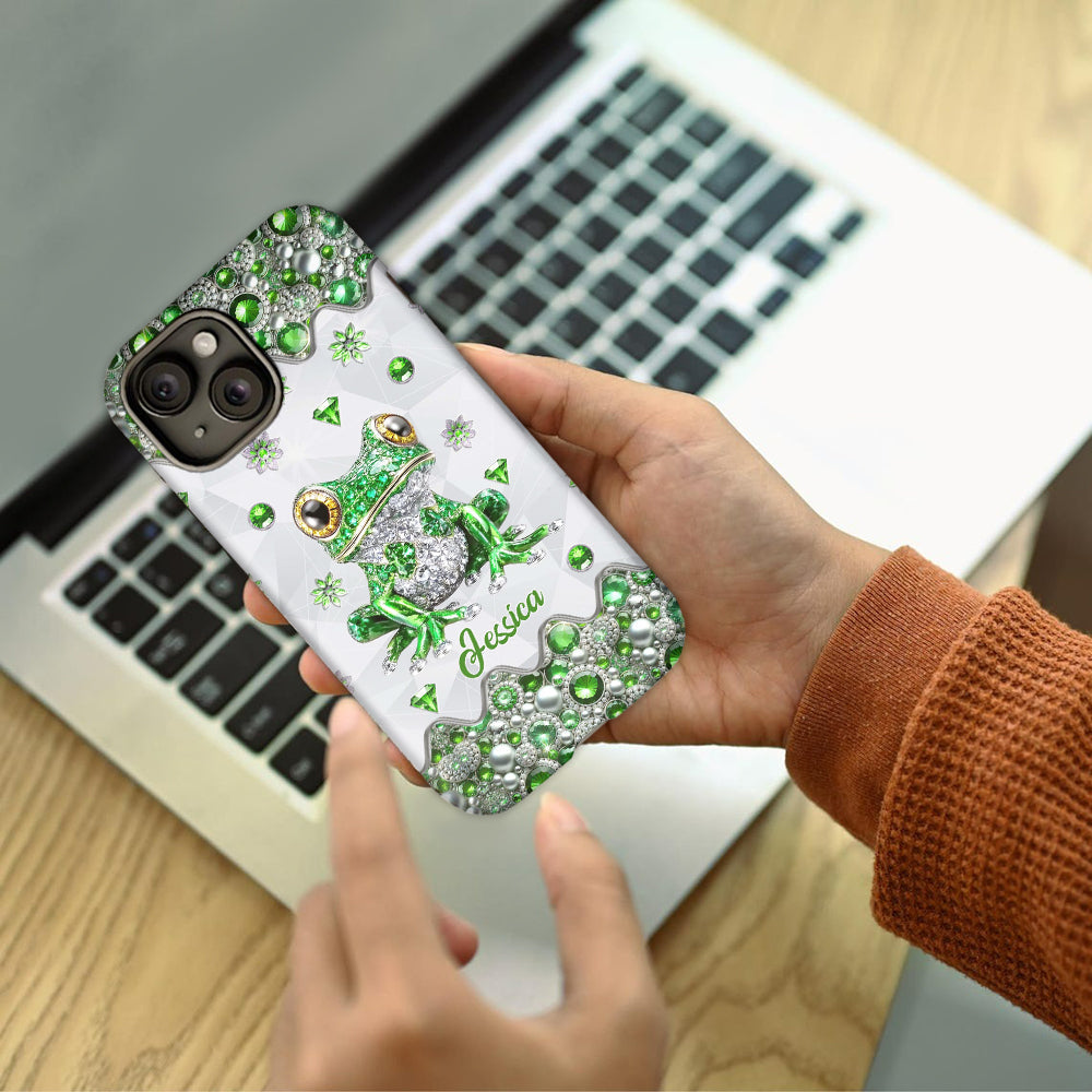 Just A Girl Who Loves Frogs - Personalized Frog Full Print Phone Case