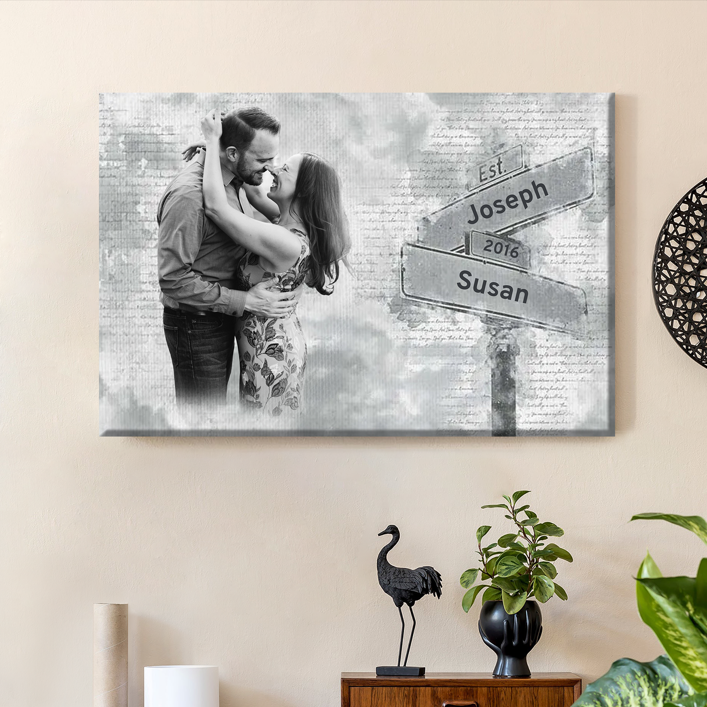Custom Couple Poster - A Timeless Gift of Love