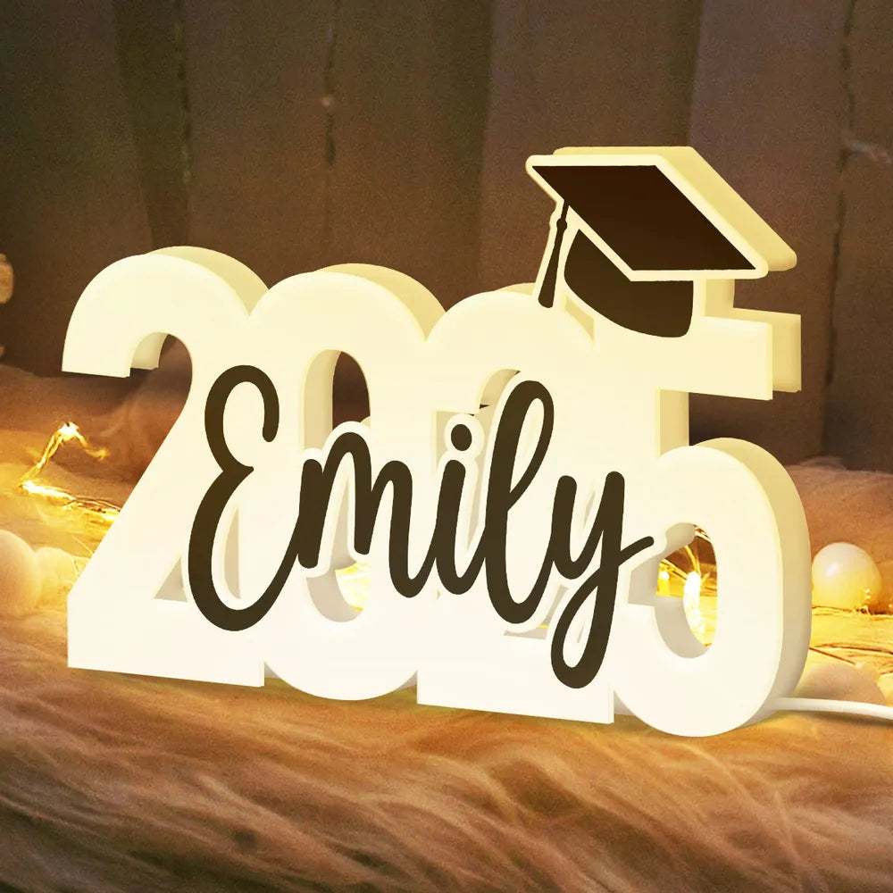 Personalized Acrylic Light Box for Graduation, Creative Graduation Keepsake Gift for Students & Children