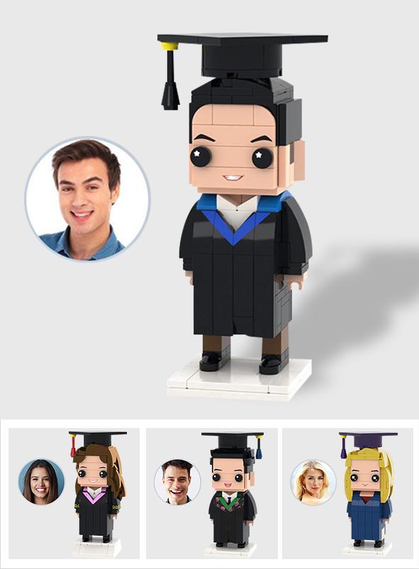 He/She Believed She/He Could So She/He Did - Personalized Graduation Graduation Photos Brick Figures