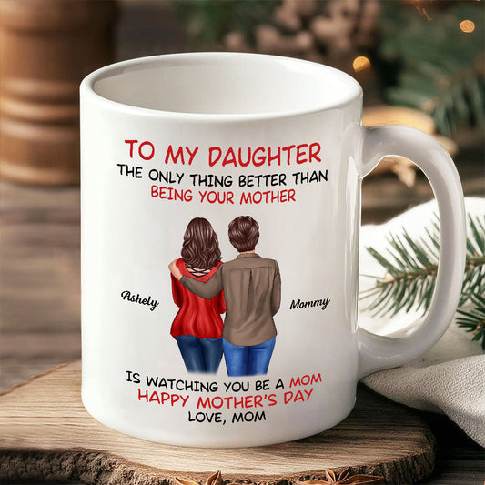 Custom Motherly Love Mug | Personalized Gift Cup for Mom or Daughter