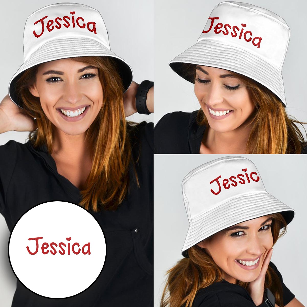 Custom Name - Personalized Daughter Embroidered Bucket Hat