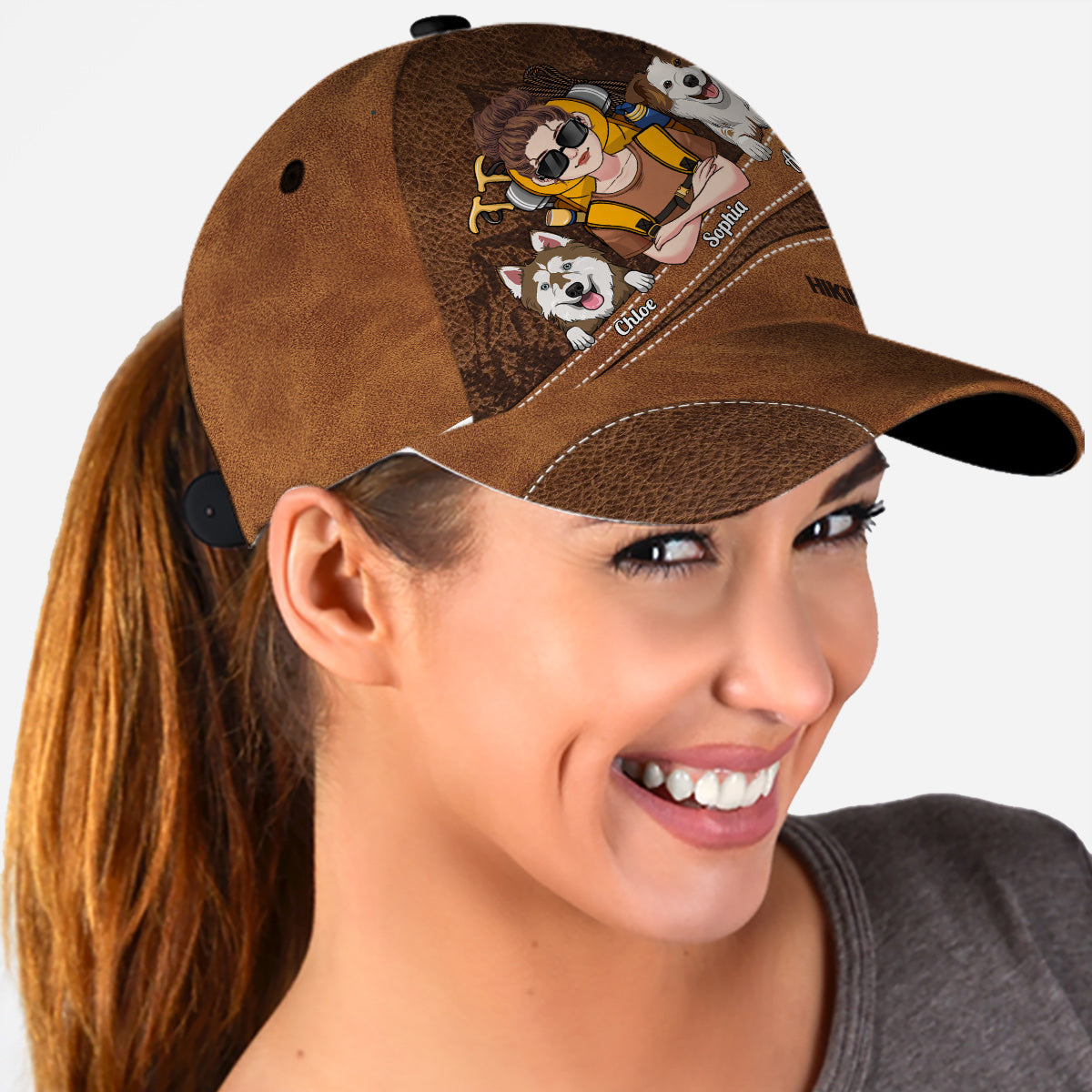 Hiking And Dogs - Personalized Hiking Classic Cap