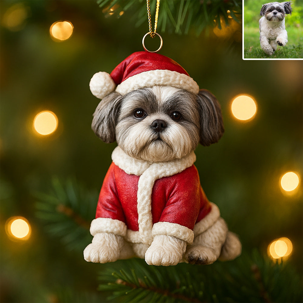 Furry And Bright - Personalized Dachshund Dog Custom Made 3D Minifigure Ornament
