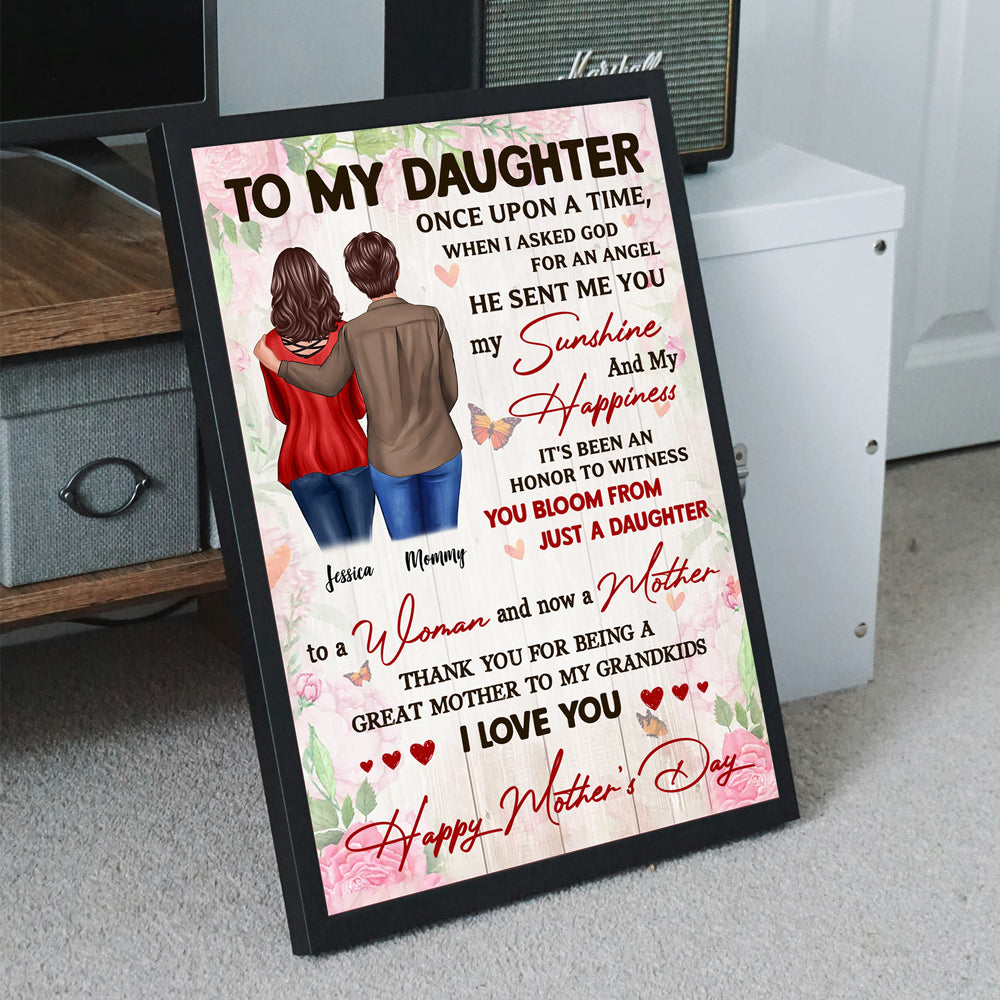 Personalized Mother's Day Canvas or Poster - Gift from Daughter