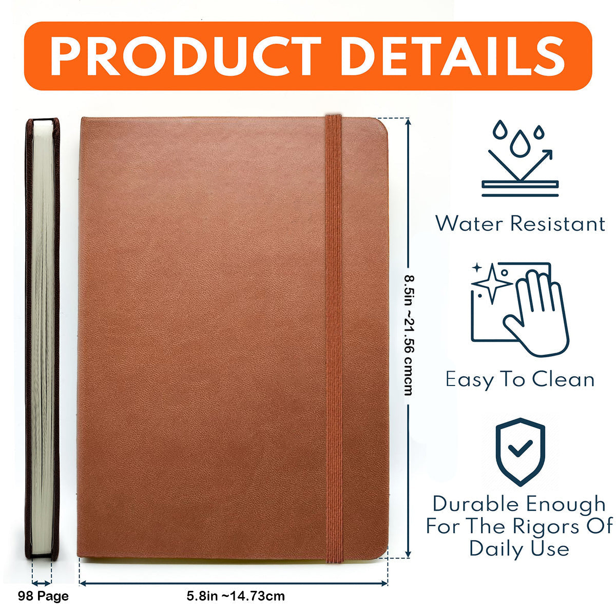 Custom Birth Flower & Name - Personalized Self Love Leather Journal