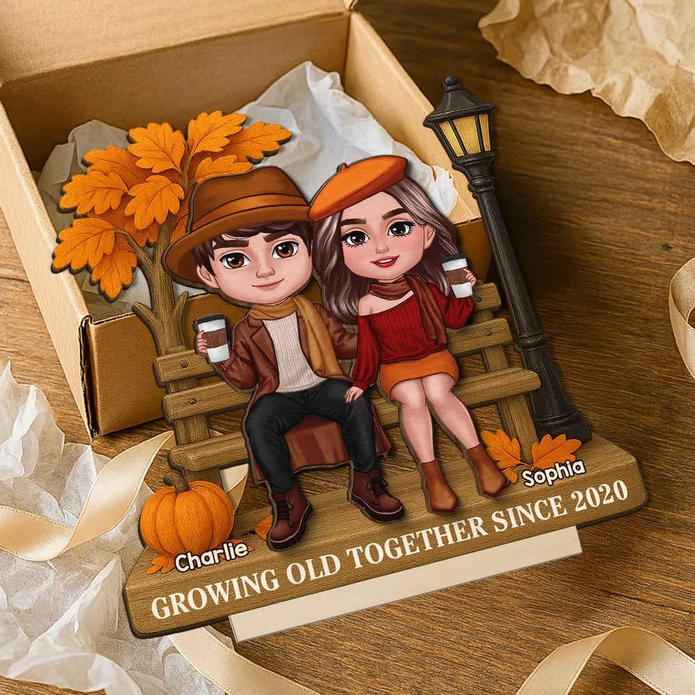 “Everyday I Fall in Love with You” Wooden Plaque – Custom Gift for Couples or Lovers
