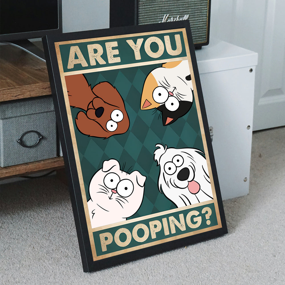 Personalized Funny Cats and Dogs Poster – Ideal Gift for Cat and Dog Lovers