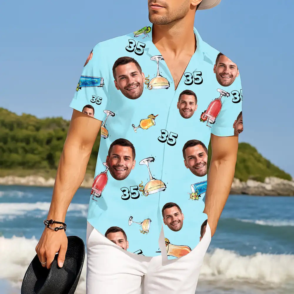 Hawaiian Shirt with Fun and Personalized Birthday Design – The Perfect Gift for Your Loved One