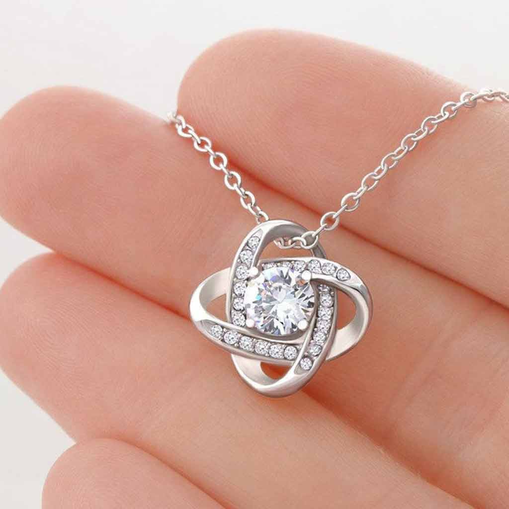 Meaningful 1st Mother's Day Love Knot - Personalized Mother Love Knot Necklace
