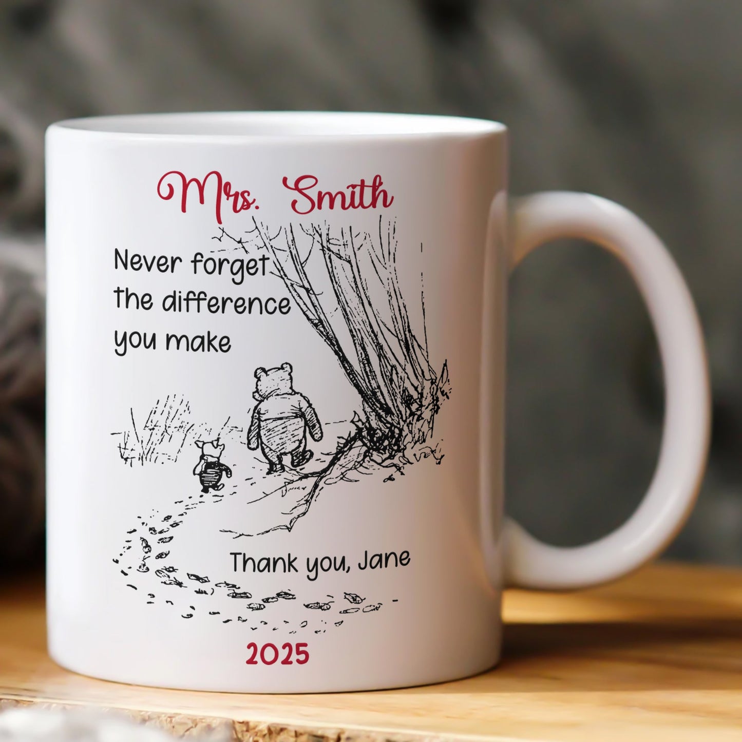 Custom Acrylic Plaque Keepsake, Heartfelt Never Forget the Difference You Make Message, Meaningful Appreciation Gift