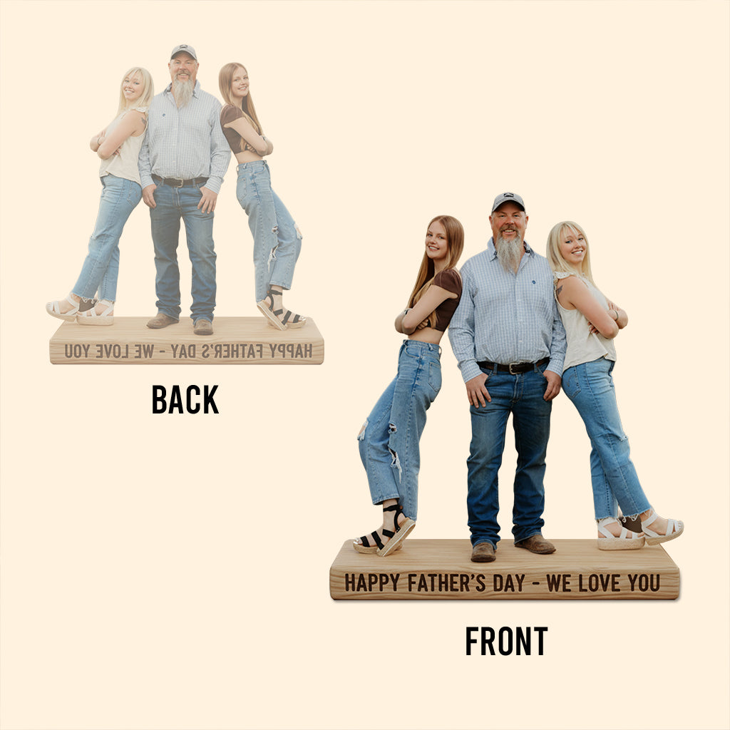 Custom Any Photo Best Gift For Dad, Grandpa - Personalized Father Custom Shaped Acrylic Plaque