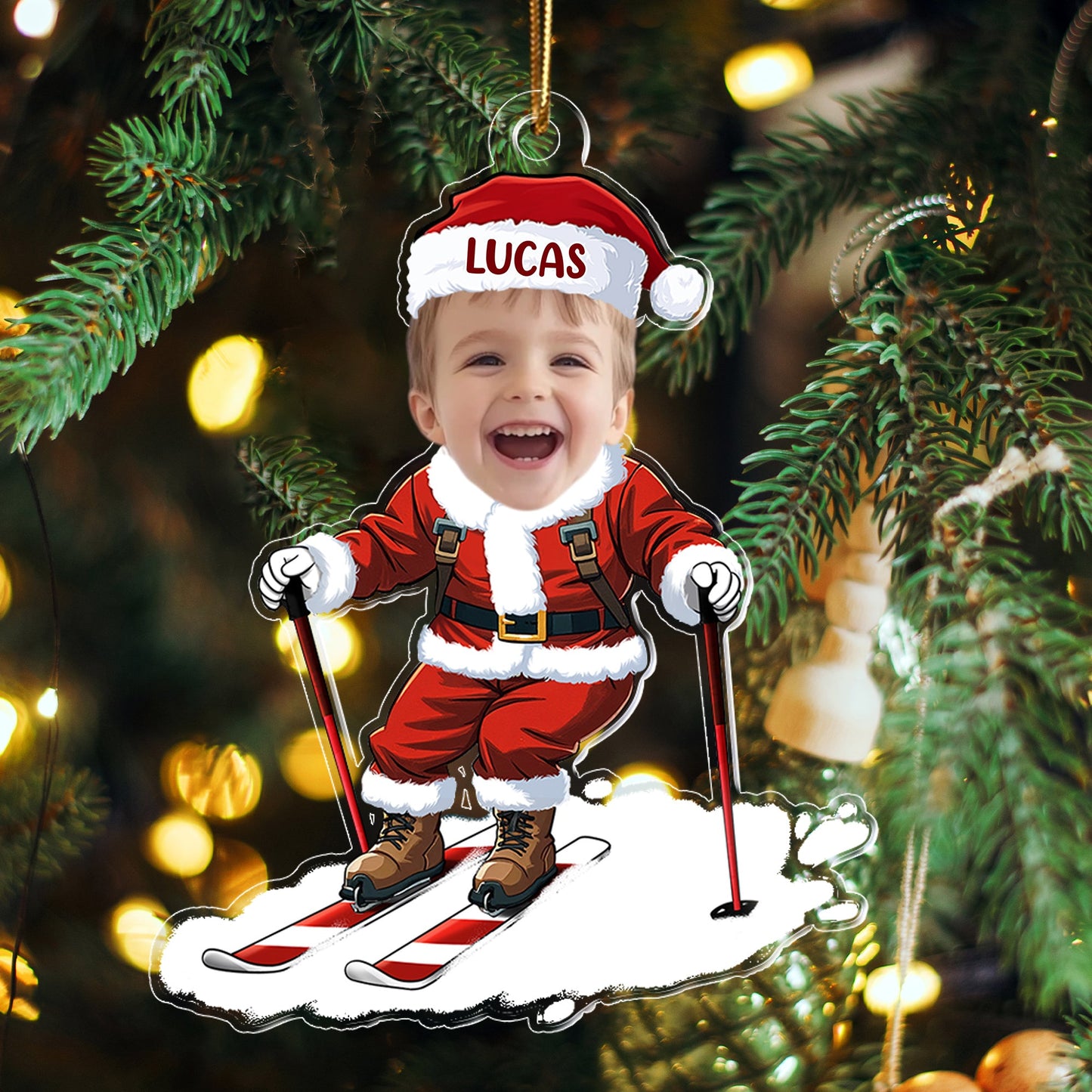 Funny Personalized Christmas Ornament – Perfect Gift for Quirky Kids and Grandkids, Celebrate Holiday Cheer