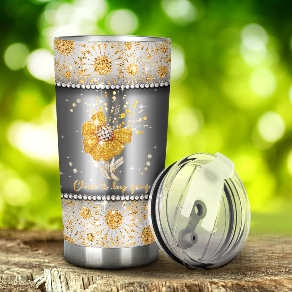 Choose To Keep Going Autism Awareness Tumbler 0622