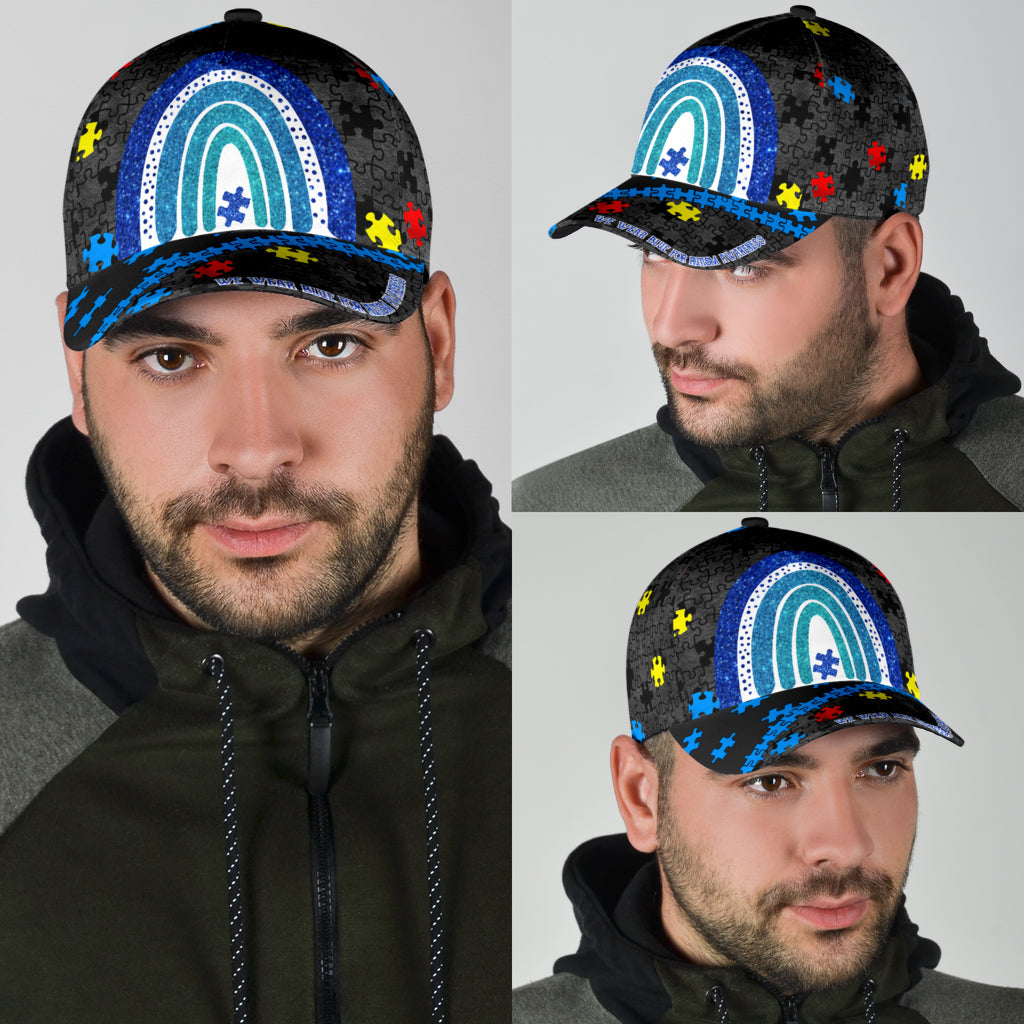 In April We Wear Blue Autism Awareness Classic Cap 0622