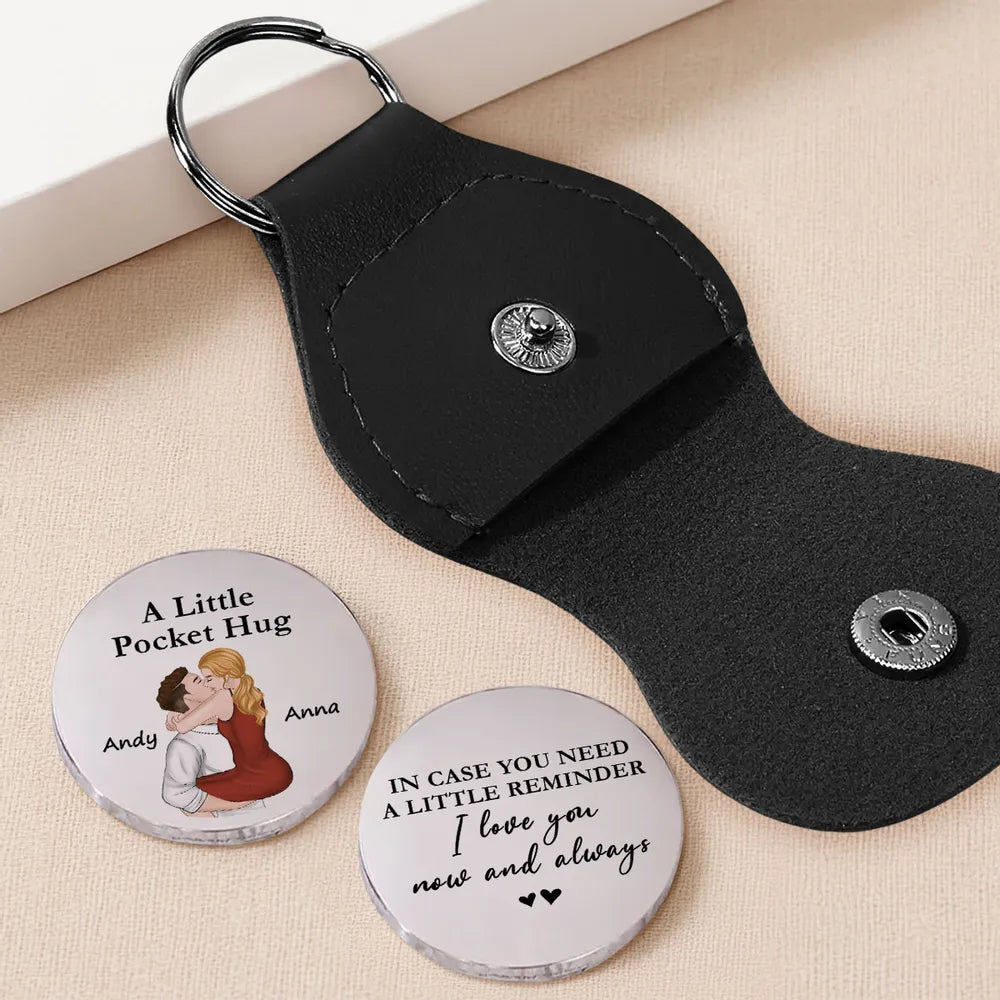 Pocket Hug Token Keychain – Romantic Gift-Ready Keepsake for Couples in Love