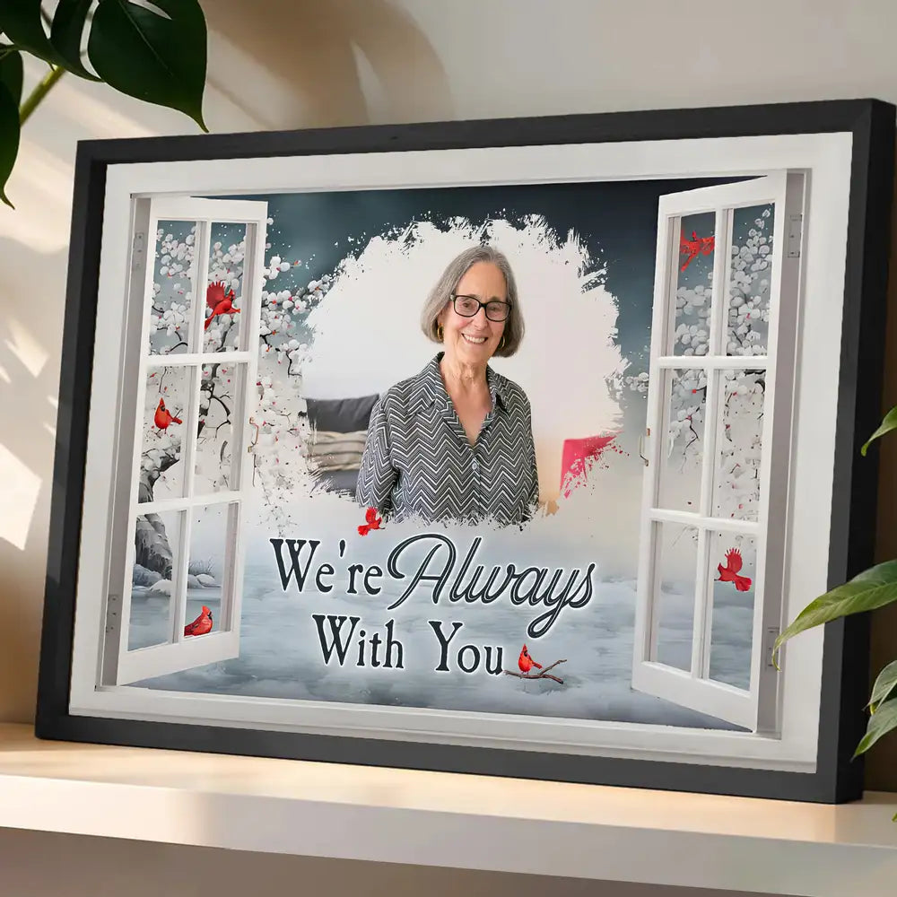 Personalized Memorial Poster or Canvas - Always With You Design