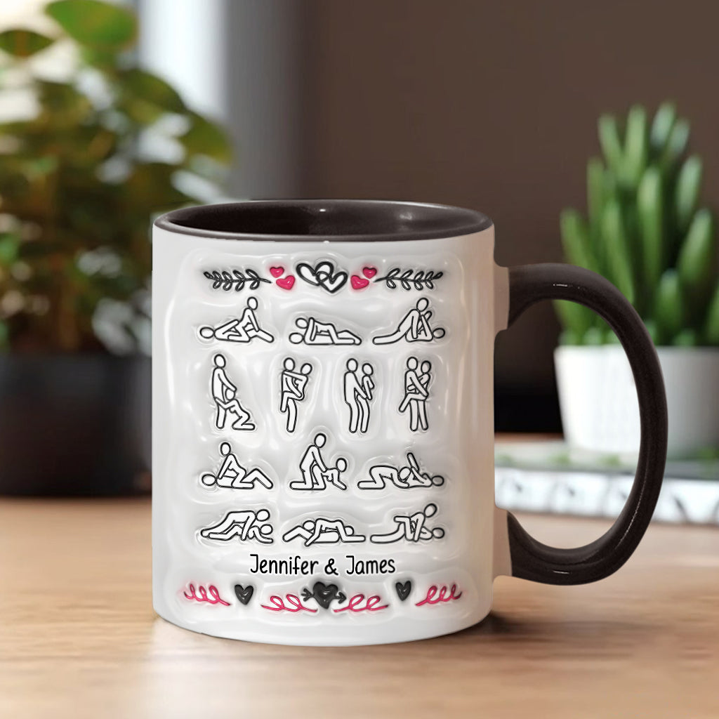 I Love You Every Day - Personalized Couple Accent Mug