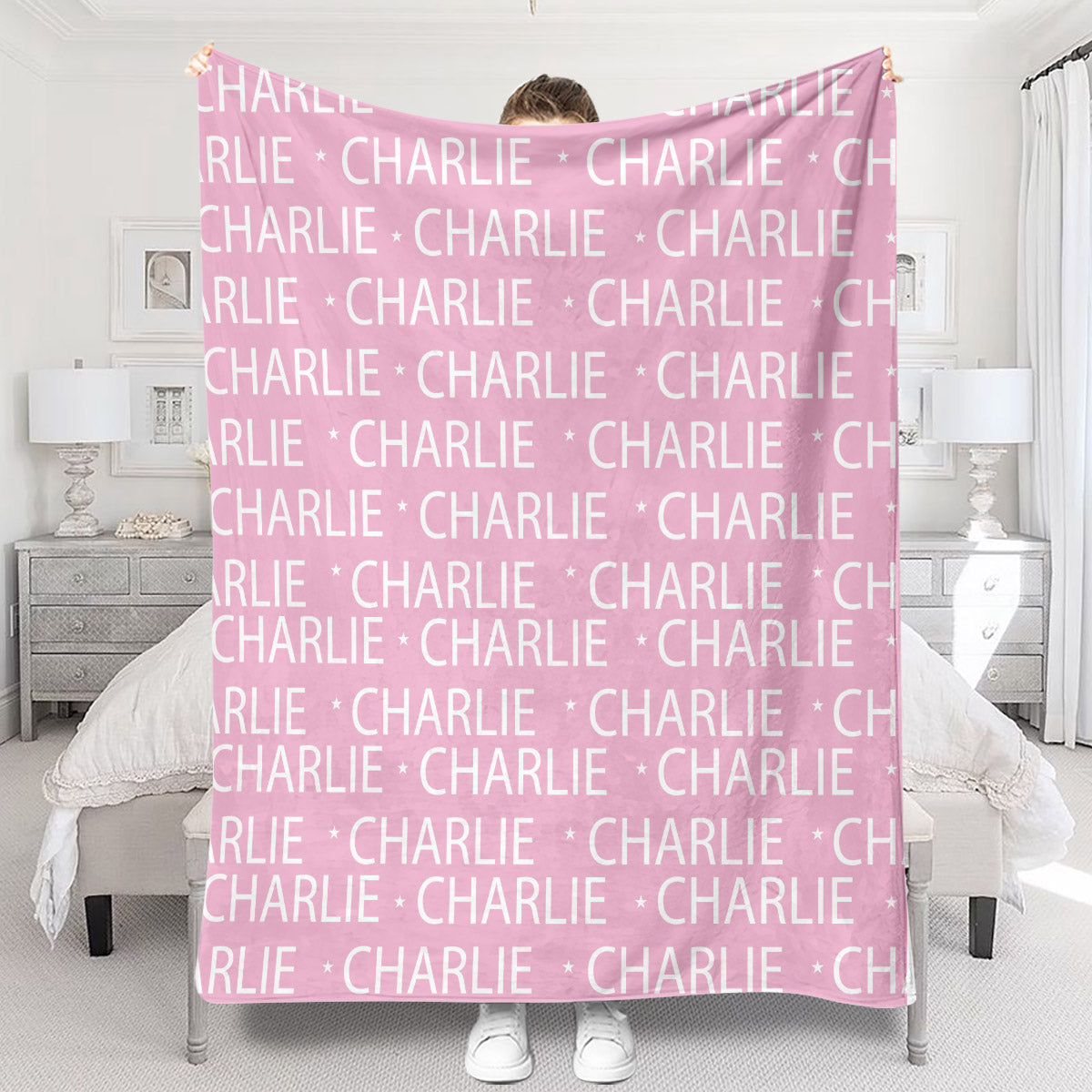 Custom Dog Name Pattern - Personalized Dog Blanket