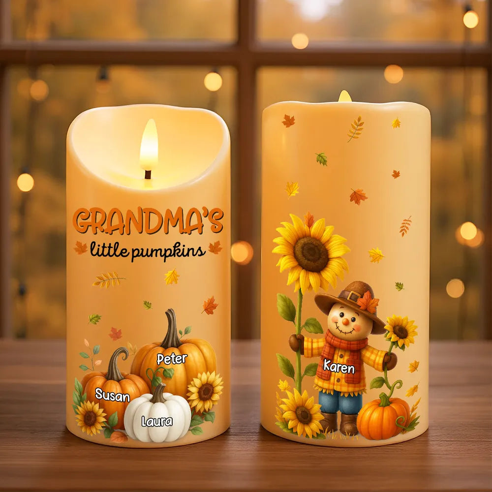 Sunflower Flameless LED Candle – Perfect Gift for Grandma, Bringing Warm Autumn Glow Home