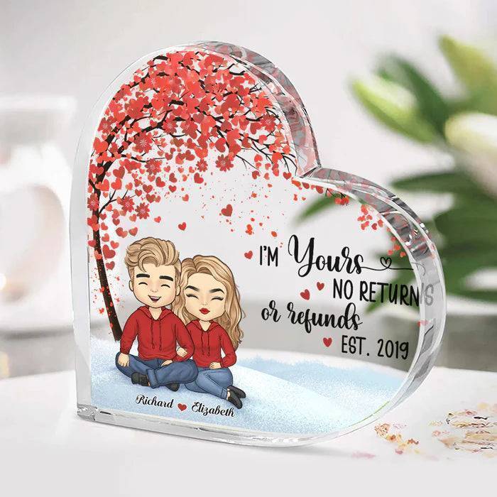 Personalized 'Together Since' Heart Acrylic Plaque - Anniversary & Valentine's Gift