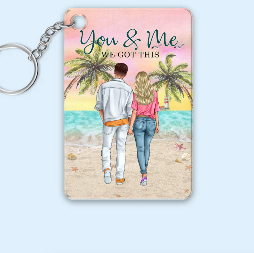 Together We Conquer - 'You & Me, We Got This' Personalized Poster or Canvas or Keychain or Shirt for Couples