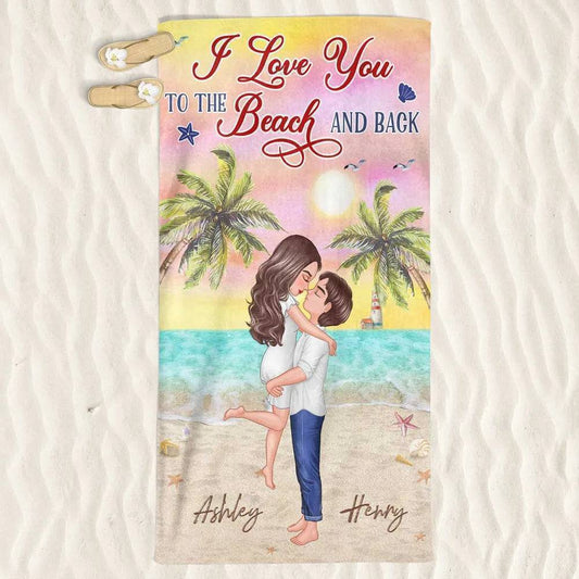My Missing Piece - Personalized Beach Towel, Wooden Or Acrylic Or LED Plaque, Poster Or Canvas,Wooden Or Acrylic Keychain -  Engraved Design for Him/Her