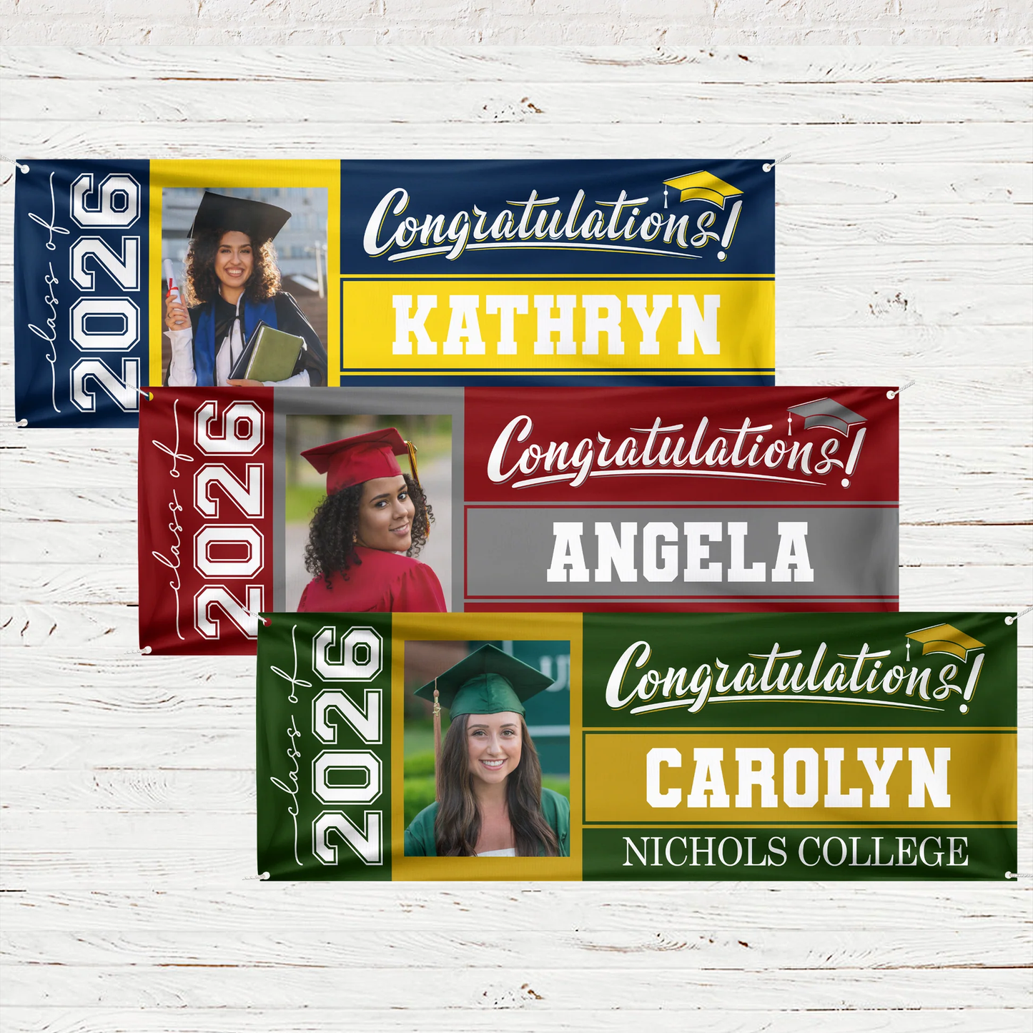 Personalized Graduation Vinyl Banner With Photo Style Design for a School Celebration, A Unique Creative Gift