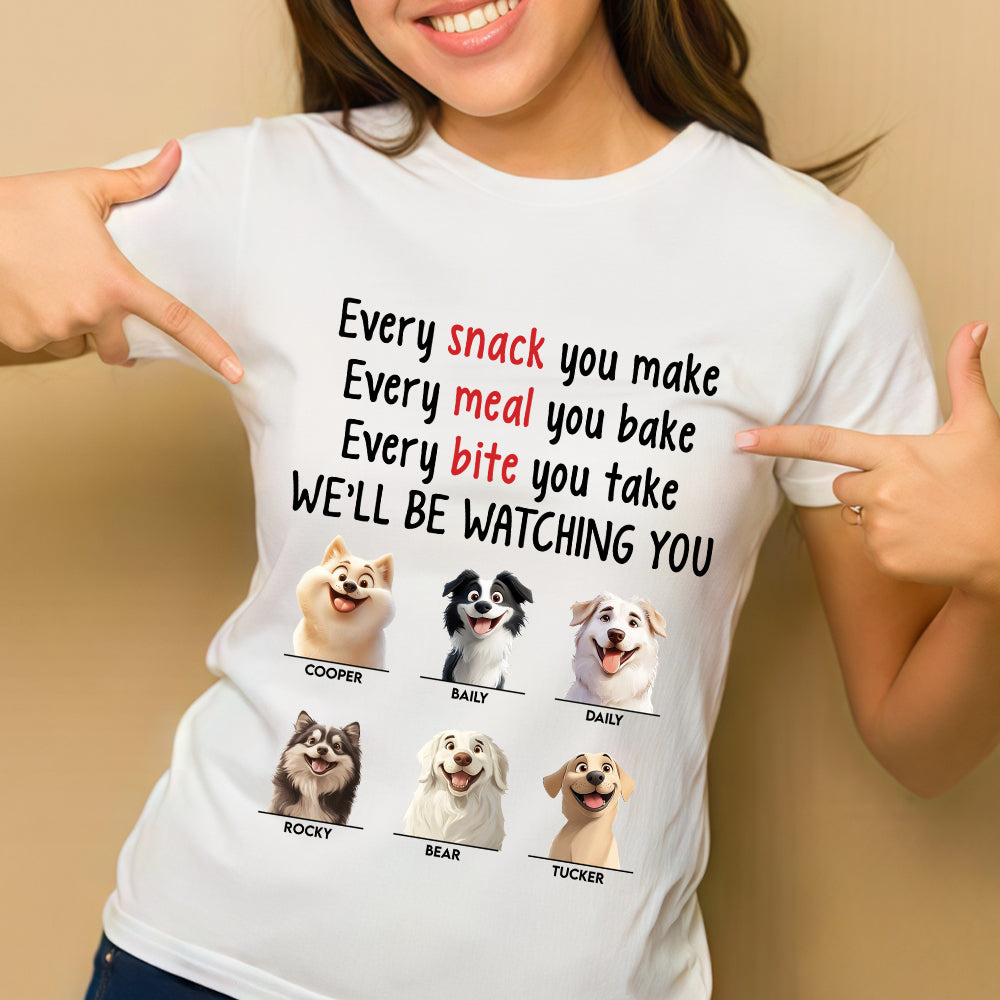 Watching You with Love – Custom Shirt for Dog Moms and Pet Lovers, Perfect Gift for Pet Enthusiasts