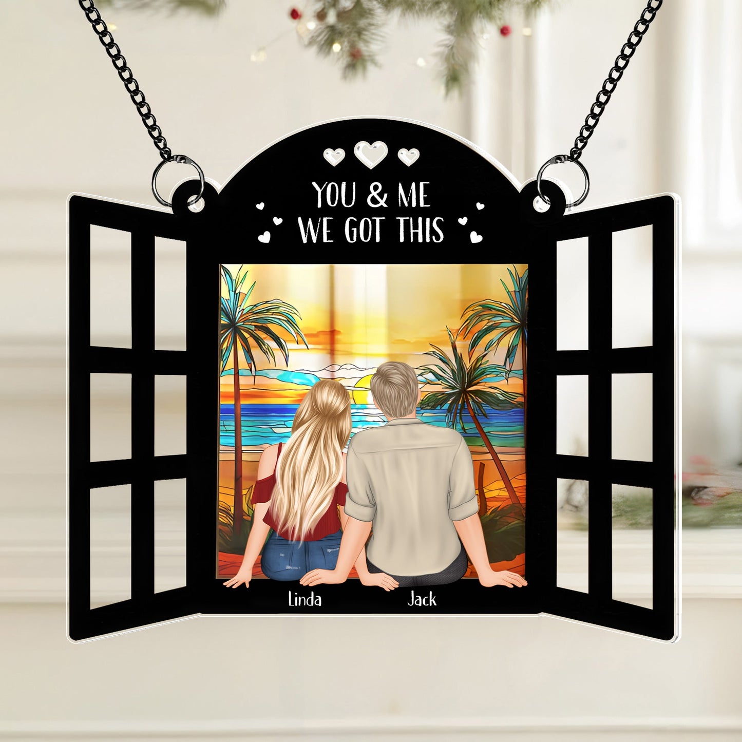 Starry Window Ornament - A Personalized Gift to Celebrate Eternal Love