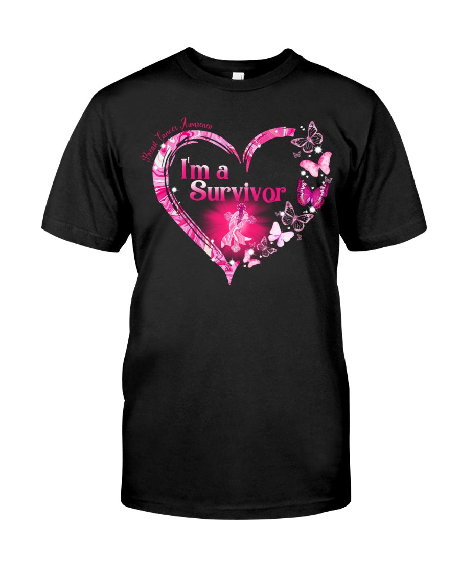 I'm A Survivor - Breast Cancer Awareness T-shirt and Hoodie 0822