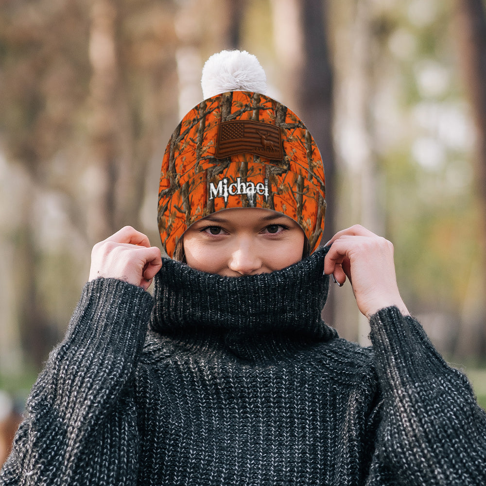 Camo Hunting - Personalized Hunting Beanie Hat