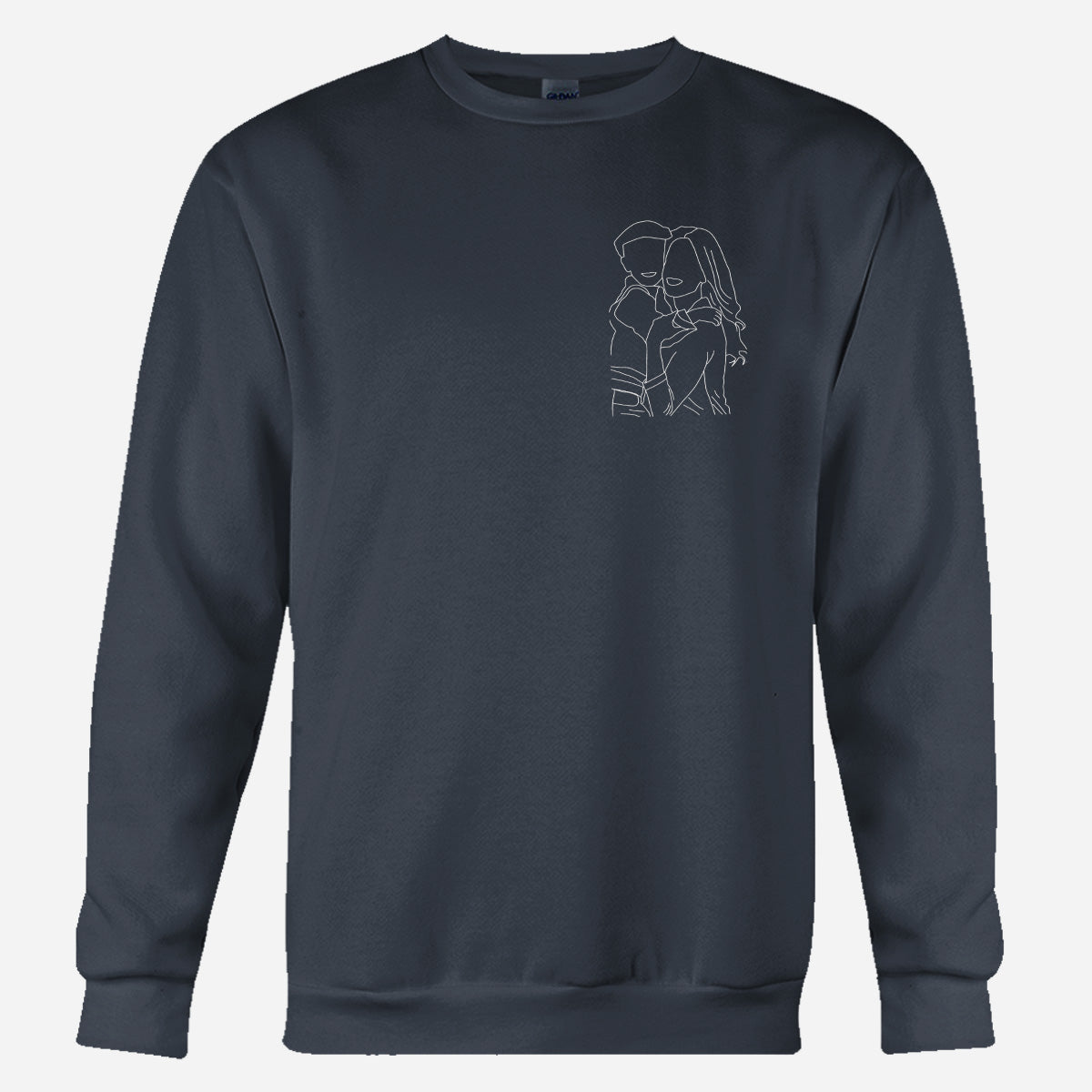 Custom Line Art - Personalized Kid Embroidered Sweater