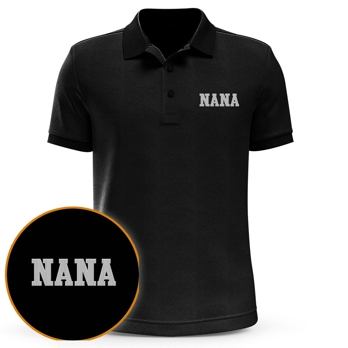 Custom Name - Personalized Grandma Embroidered Polo Shirt