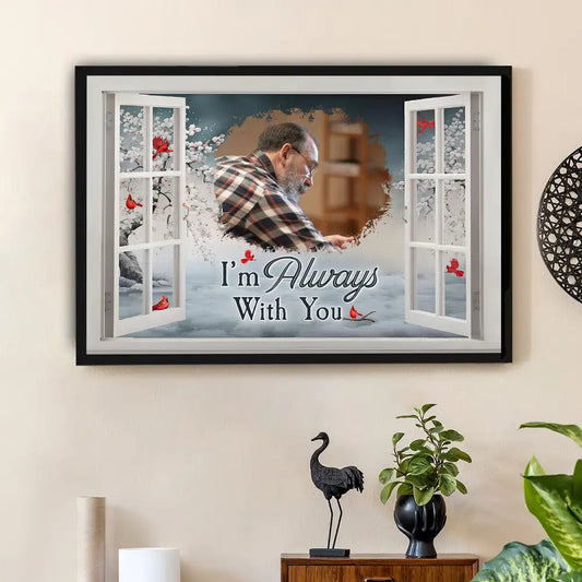 Personalized Memorial Poster or Canvas - Always With You Design