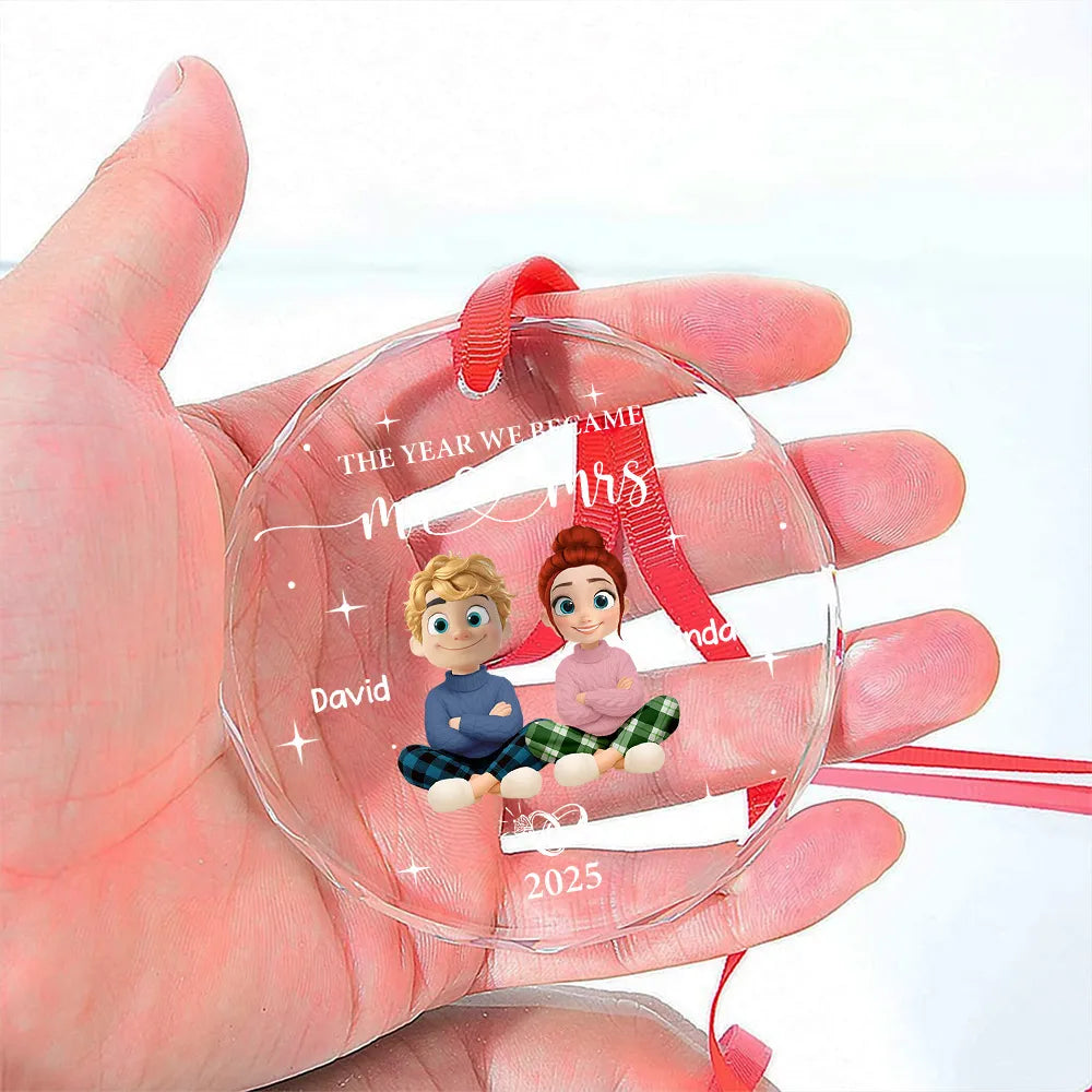 “The Year We Became Mr. & Mrs.” Personalized Couple Ornament