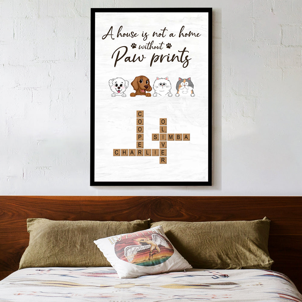 Personalized Pet Portrait Canvas/Poster - Ideal Gift for Pet Lovers