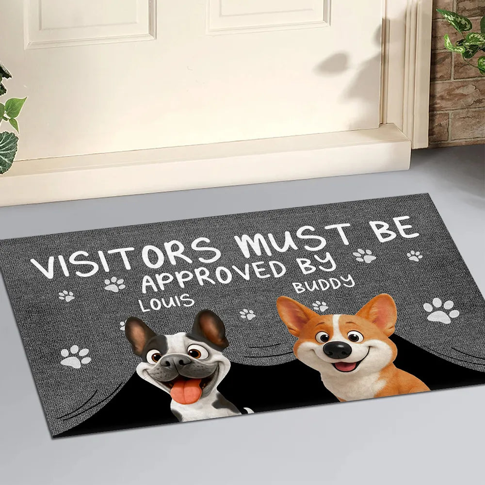 Personalized Doormat Non-Slip Durable Funny Dog Print Perfect for Gifting and Daily Use