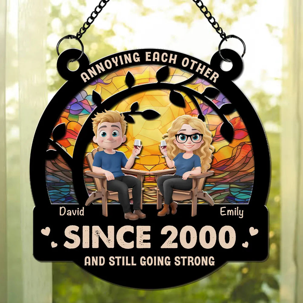 Annoying Each Other Since ... – Personalized Wood & Acrylic Layered Ornament