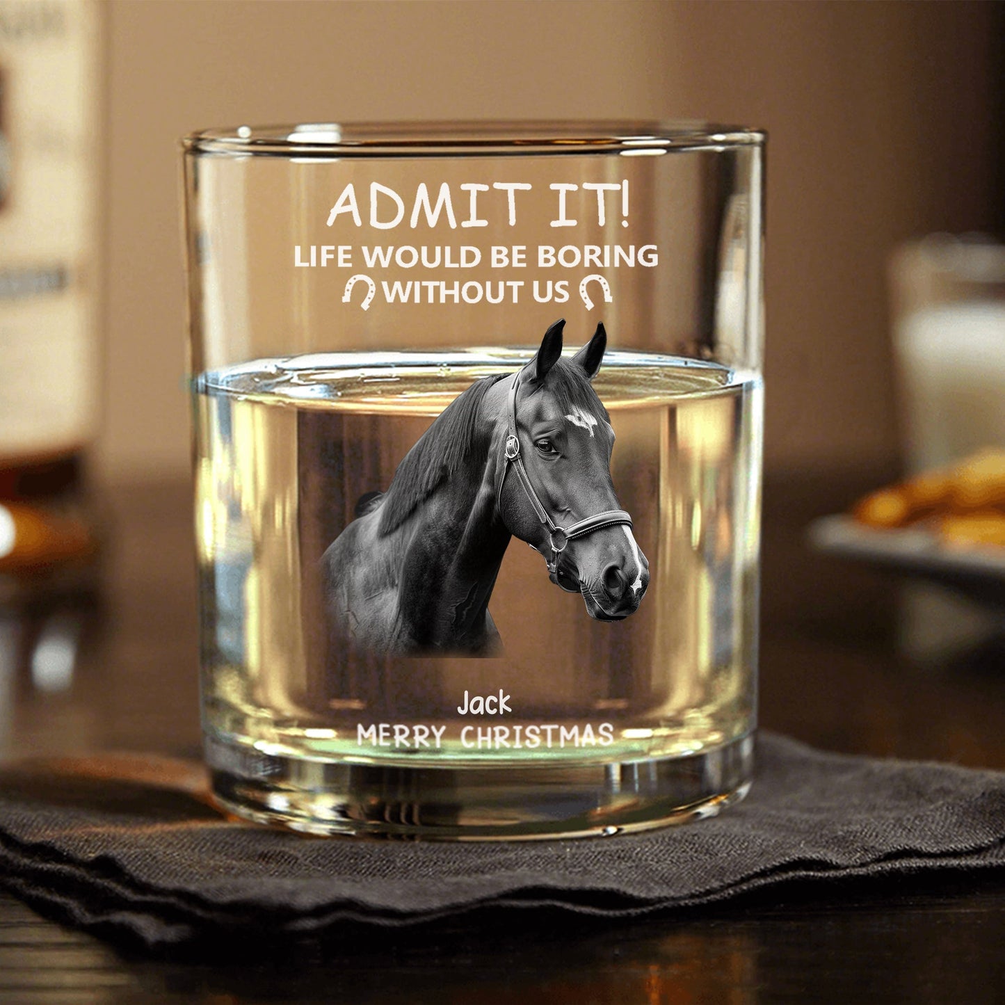 Custom Horse-Themed Mug & Whiskey Cup - The Perfect Holiday Gift