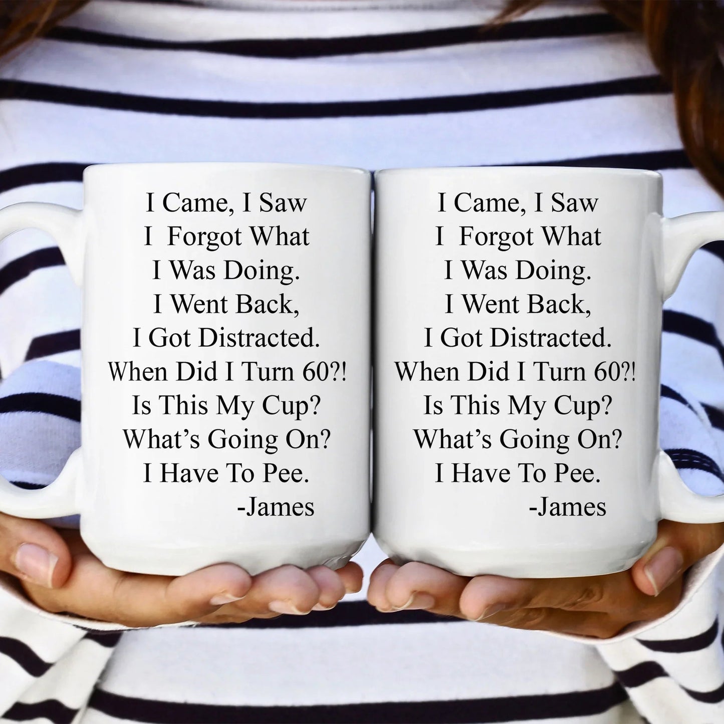 Funny Aging Quote Ceramic Mug, Personalized Daily Coffee Gift for Coworker or Friend, Cute Desk Laugh Gift