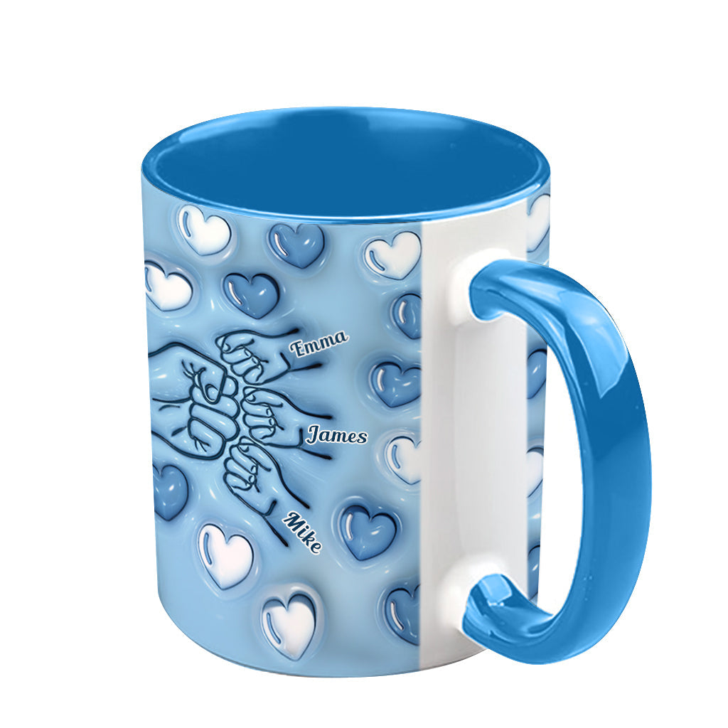 Best Dad Ever - Personalized Father Accent Mug