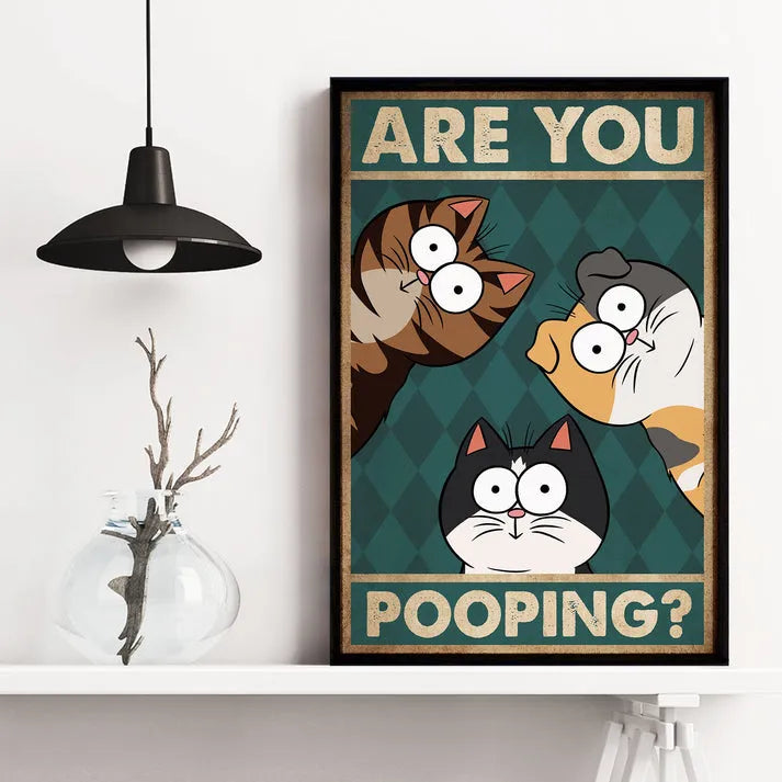 Personalized Funny Cats and Dogs Poster – Ideal Gift for Cat and Dog Lovers