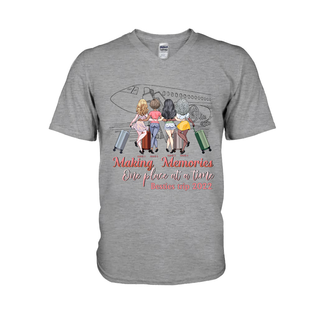 Besties Trip Apparently We're Trouble When We're Together - Personalized Travelling T-shirt and Hoodie