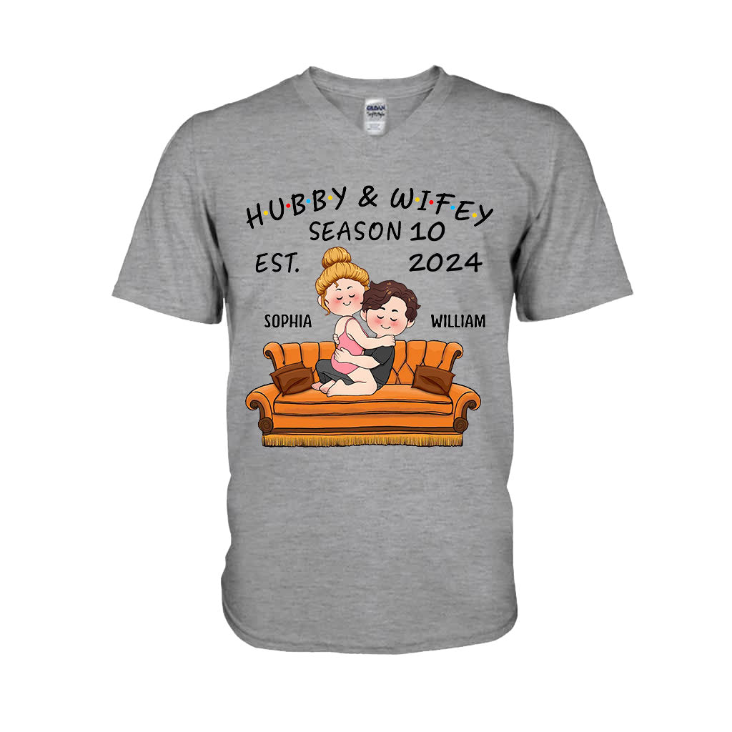 Hubby & Wifey - Personalized Husband And Wife T-shirt And Hoodie