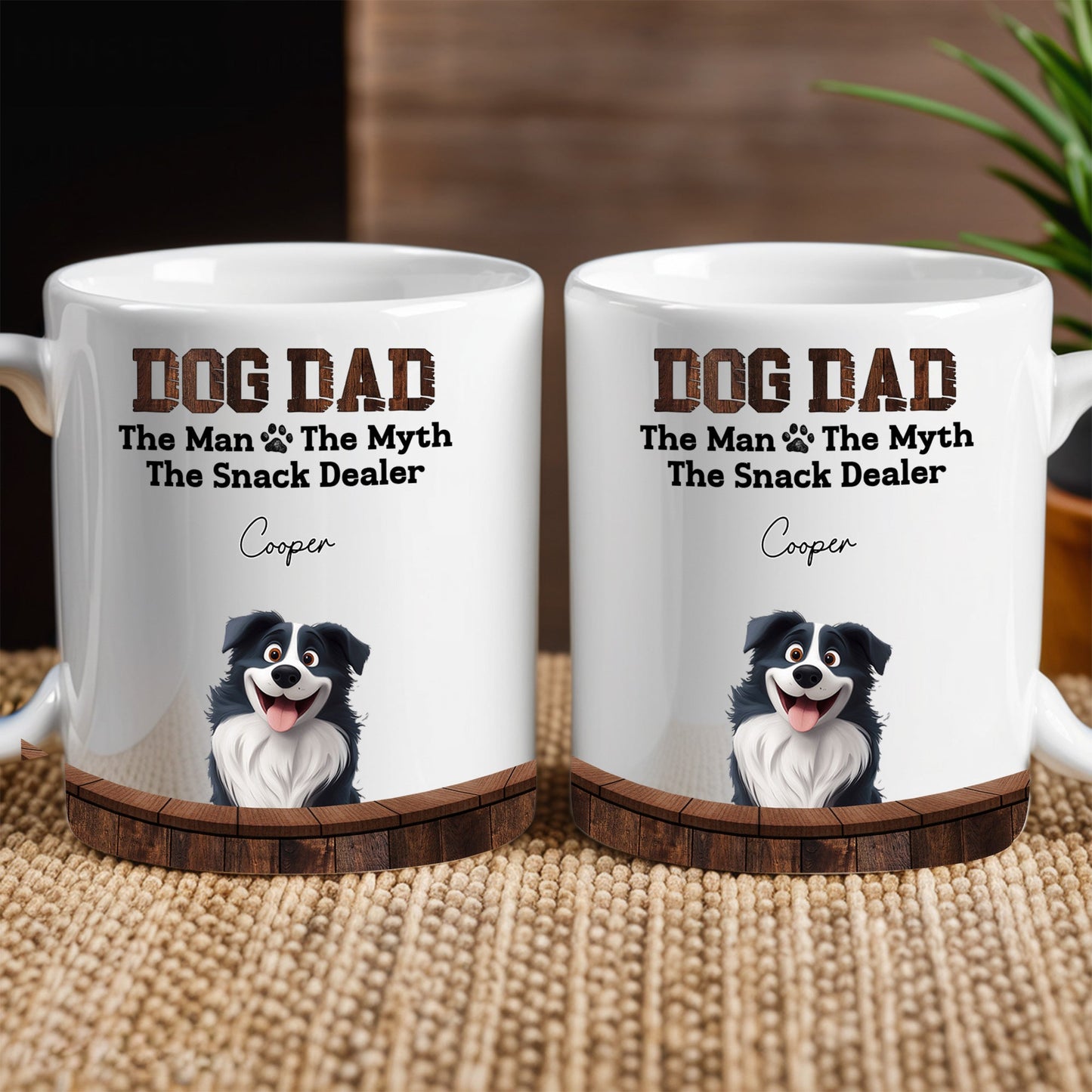 Dog Mum - The Myth, The Snack Dealer' Themed Mug – White Ceramic, Ideal Gift for Pet Lovers on Mother’s Day or for Home Use