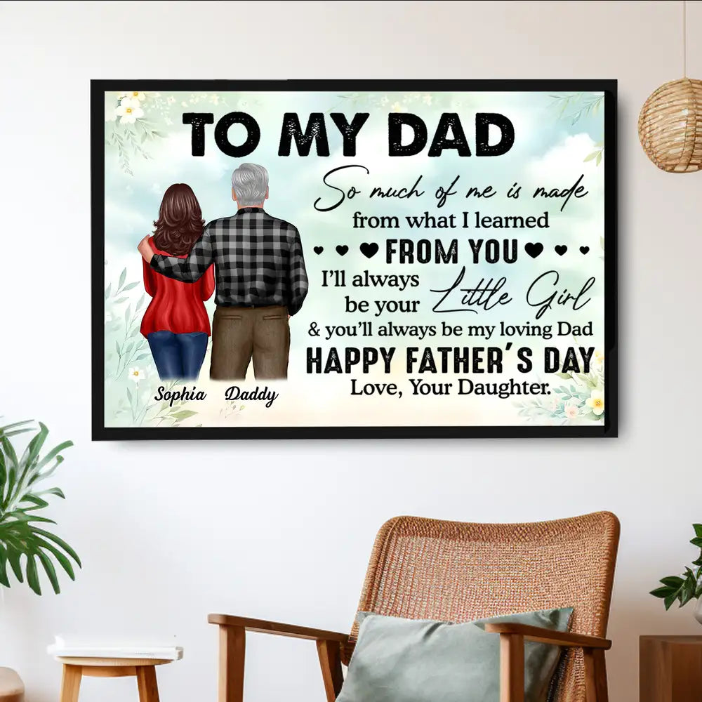 Personalized Gift Poster or Canvas - Father's Day Surprise